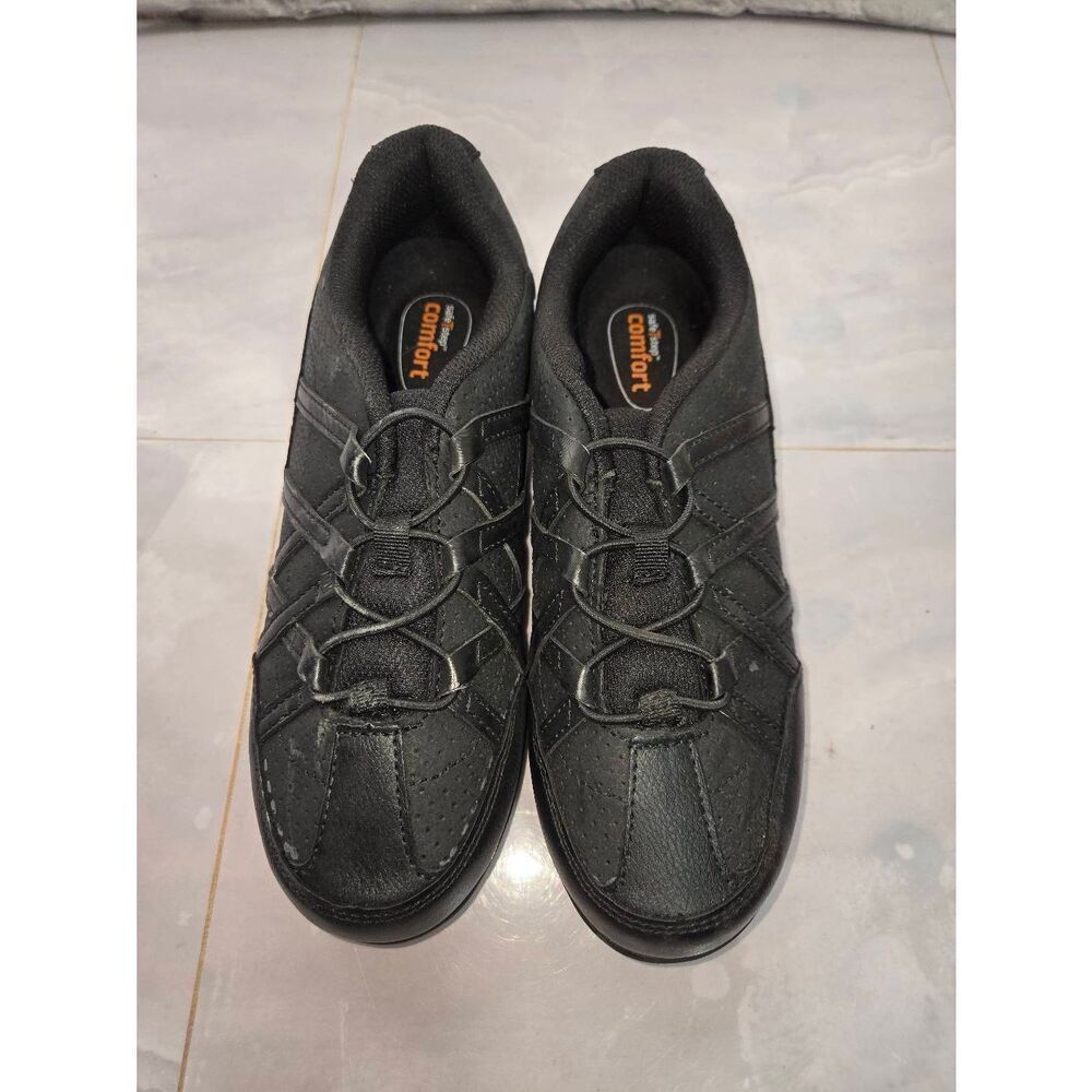 SafeTStep Women's Size 5.5W Black Slip Resistant Slip On Sneaker